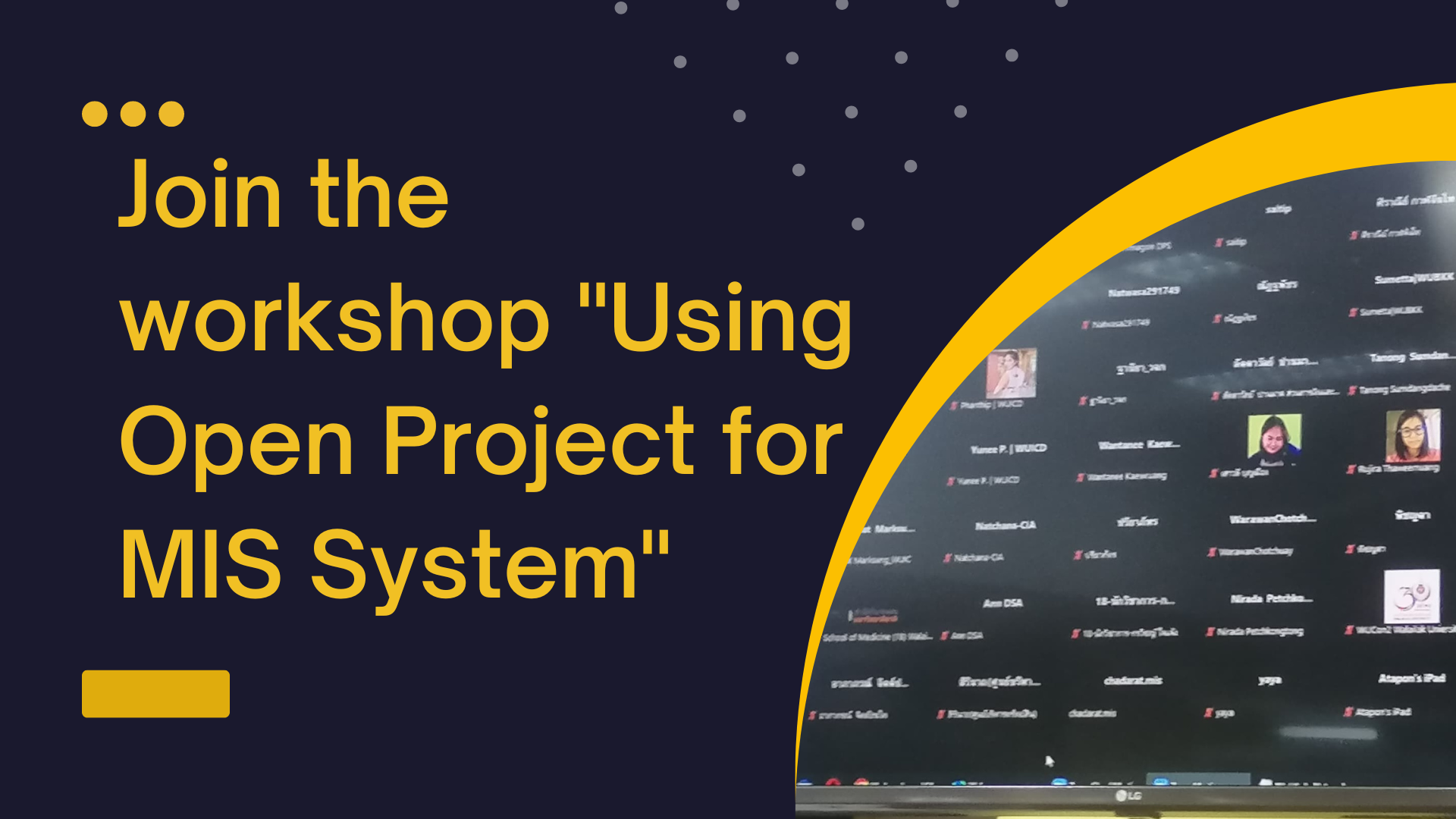 Join the workshop "Using Open Project for MIS System"